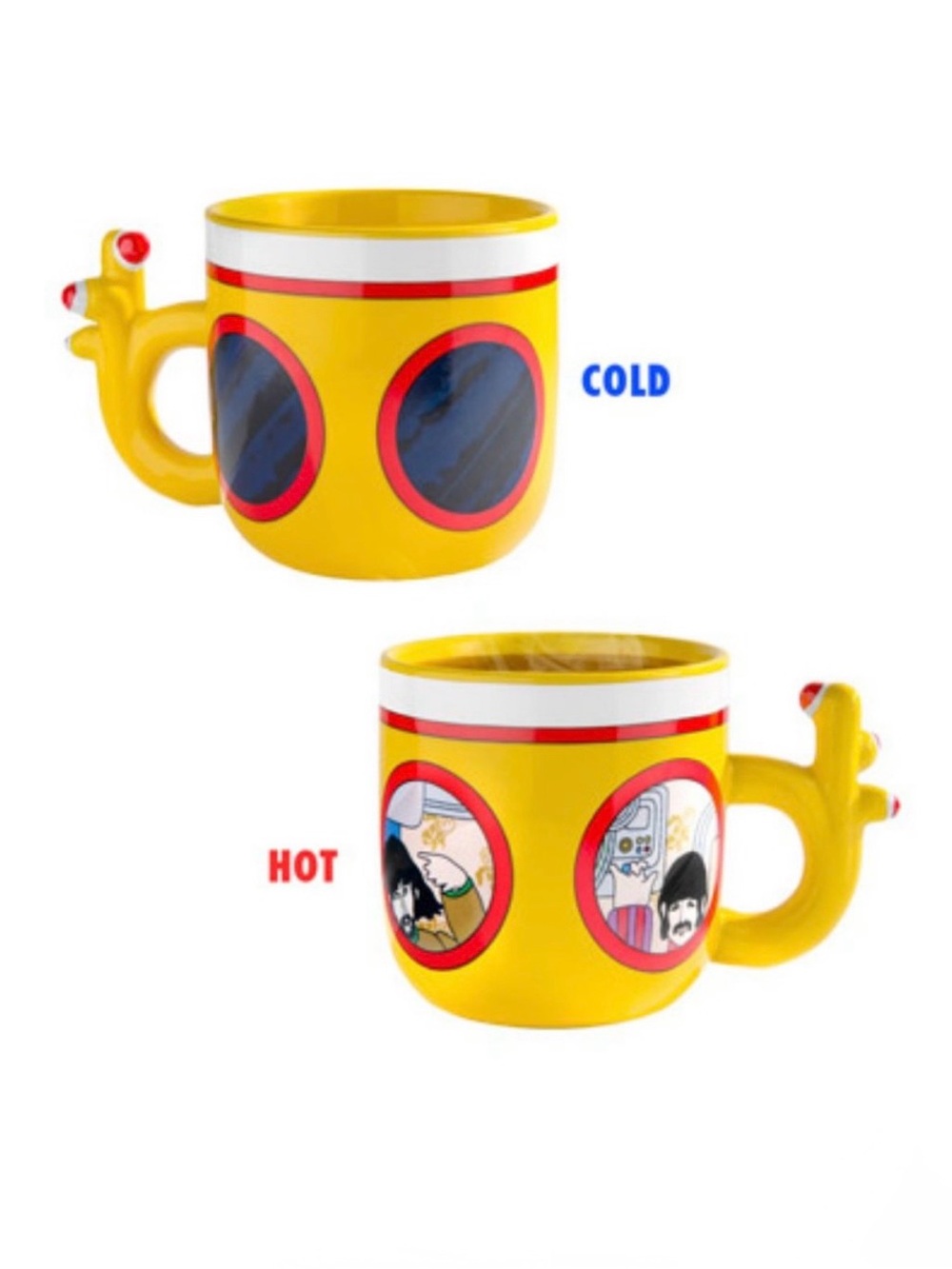 The Beatles Mug Yellow Submarine Heat Activated